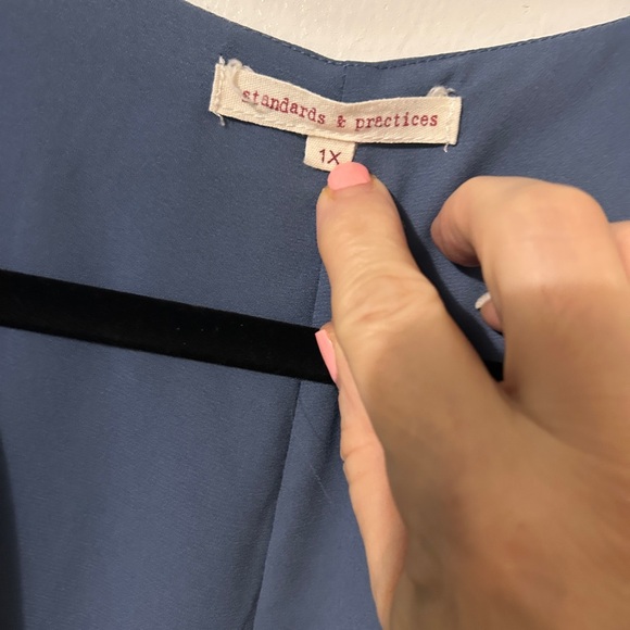 Elegant Blue Midi Wrap Dress - Picture 3 of 7